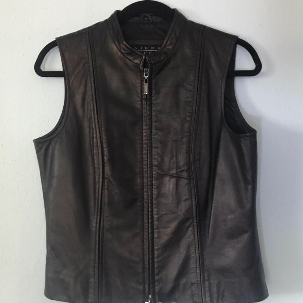 Genuine Leather Vest (Vintage)